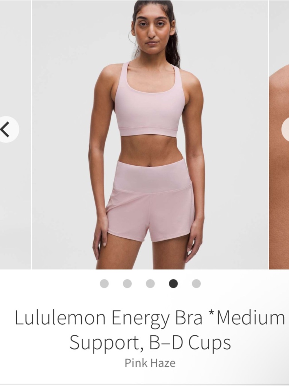 lululemon Energy sports Bra size 10